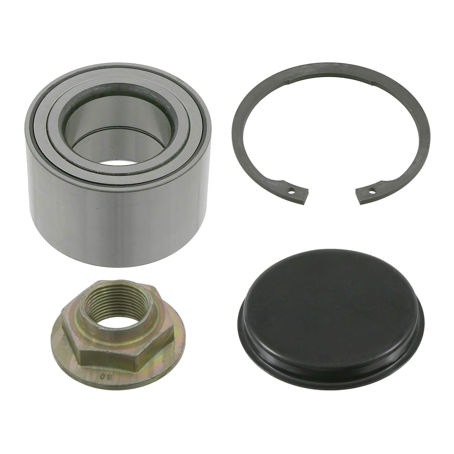 febi bilstein 23179 Radlagersatz mit Achsmutter, Sicherungsring und Staubkappe , 1 Stück febi bilstein 23179 Radlagersatz mit Achsmutter, Sicherungsring und Staubkappe , 1 Stück von febi bilstein