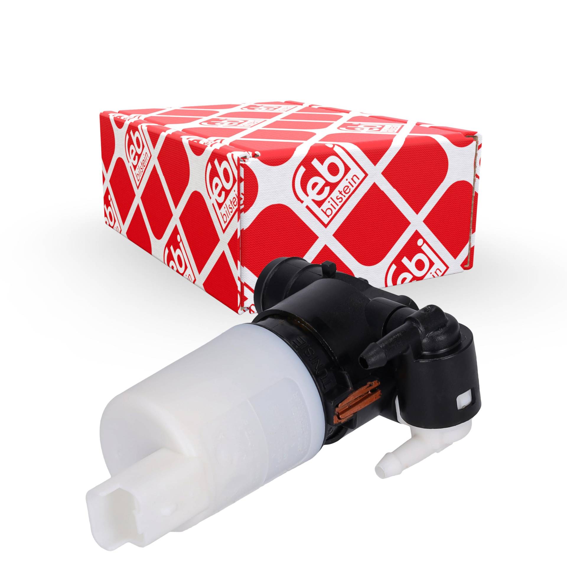 febi bilstein 24633 Waschwasserpumpe für Scheibenreinigungsanlage, 1 Stück von febi bilstein
