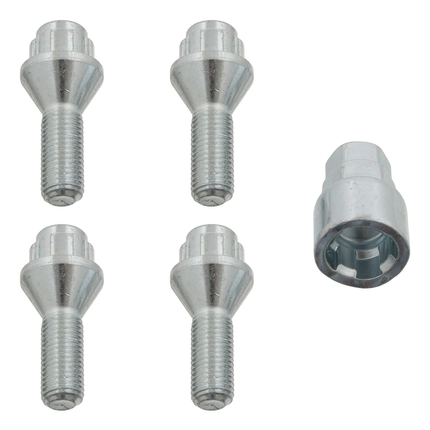 febi bilstein 27049 1 Satz Radschrauben abschließbar M12 x 1,5 x 28 SW17+19mm Kegelbund, silber febi bilstein 27049 1 Satz Radschrauben abschließbar M12 x 1,5 x 28 SW17+19mm Kegelbund, silber von febi bilstein