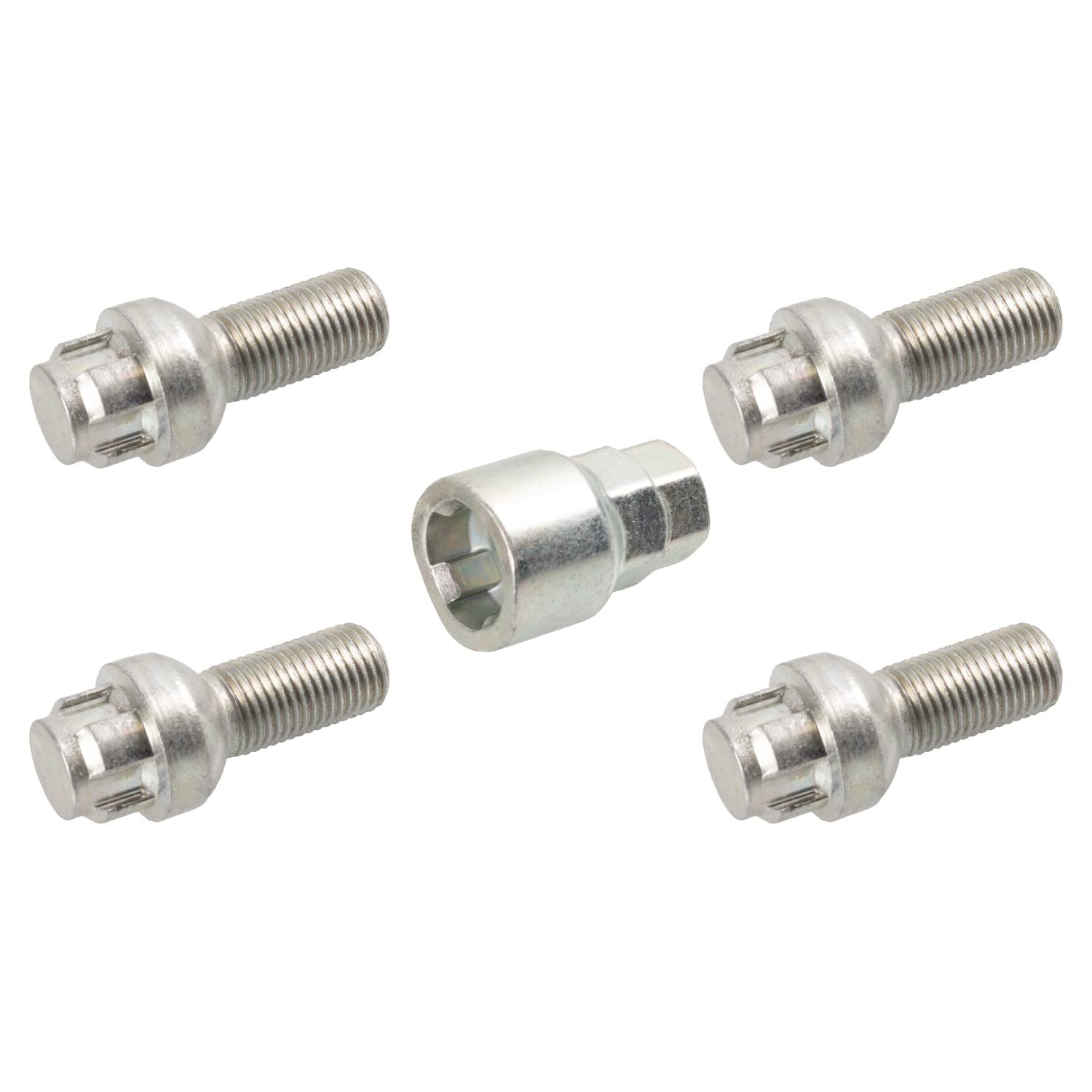 febi bilstein 27056 1 Satz Radschrauben abschließbar M14x1,5x27 SW19mm Kugelbund, silber febi bilstein 27056 1 Satz Radschrauben abschließbar M14x1,5x27 SW19mm Kugelbund, silber von febi bilstein