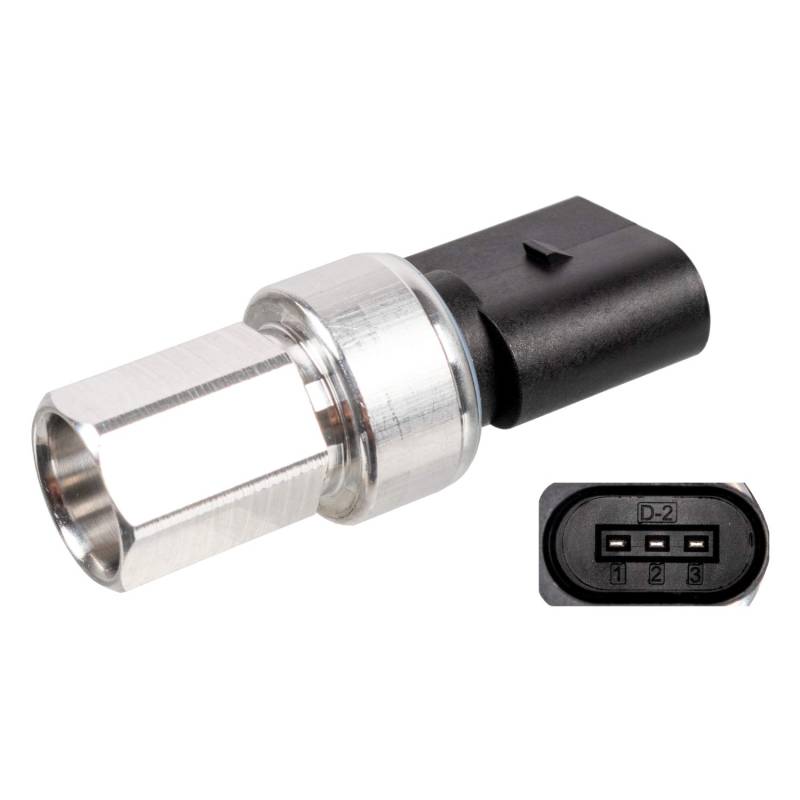 febi bilstein 29240 Druckschalter für Klimaanlage , 1 Stück, silber / schwarz von febi bilstein