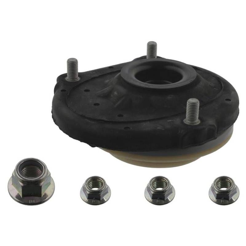 febi bilstein 38205 Federbeinstützlagersatz mit Anbaumaterial , 1 Stück, Schwarz von febi bilstein