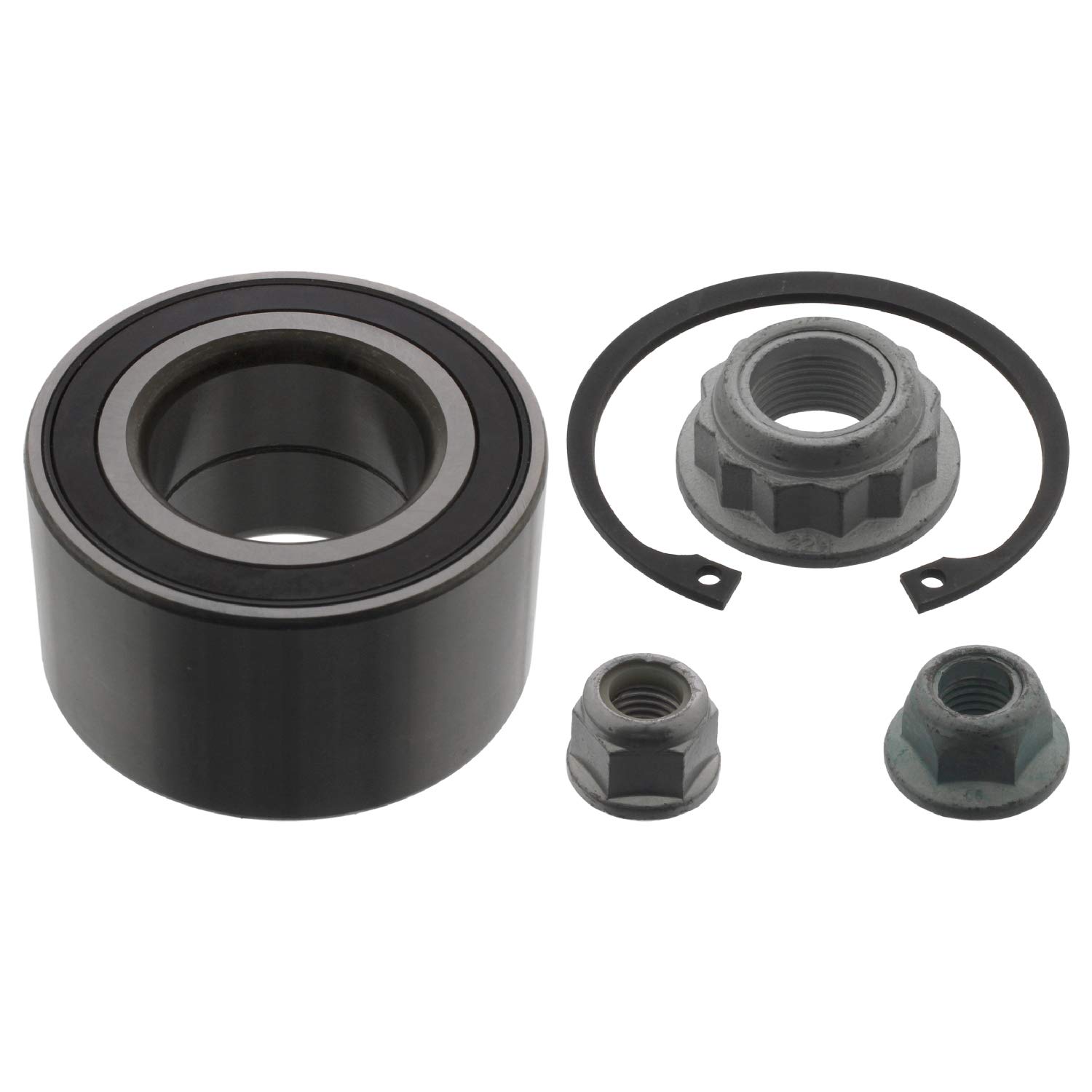 febi bilstein 39160 Radlagersatz mit Muttern, Fett und Sicherungsring , 1 Stück febi bilstein 39160 Radlagersatz mit Muttern, Fett und Sicherungsring , 1 Stück von febi bilstein