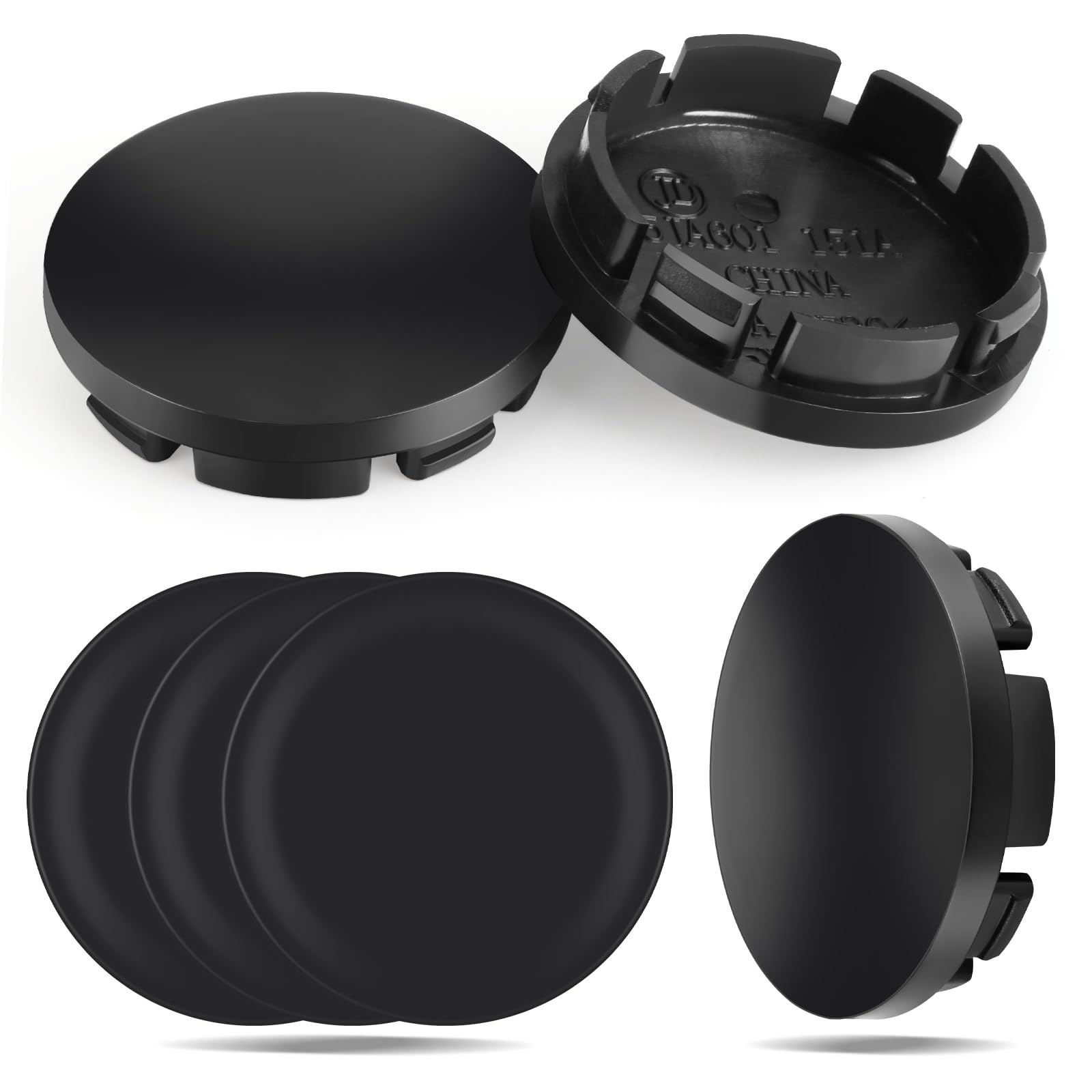 6 Stück Radnabenkappen 56mm, Universal Nabendeckel, Schwarz Radnabenabdeckung, Kunststoffe Felgendeckel, Nabendeckel 56mm für Automobile Räder 6 Stück Radnabenkappen 56mm, Universal Nabendeckel, Schwarz Radnabenabdeckung, Kunststoffe Felgendeckel, Nabendeckel 56mm für Automobile Räder von fengxuanwl