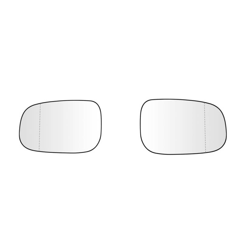 Ersatzspiegel für Volvo C30 C70 2007-2013 S40 V50 S80 2007-2011 S60 2007-2009 30762572,Beheizbar Außenspiegel Beheizbar Spiegelglas Ersatz Spiegelglas Heizbar Außenspiegel Glas Ersatz Rückspiegelglas von ffLilee