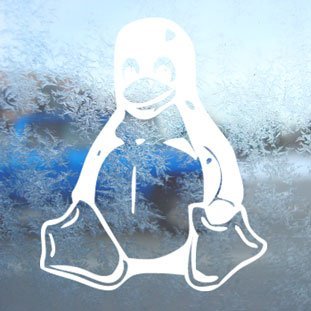 Aufkleber/Autoaufkleber/Sticker/Decal Linux Tux PENGUIN White Decal Car Window Laptop White Sticker von PT INDOPEMA