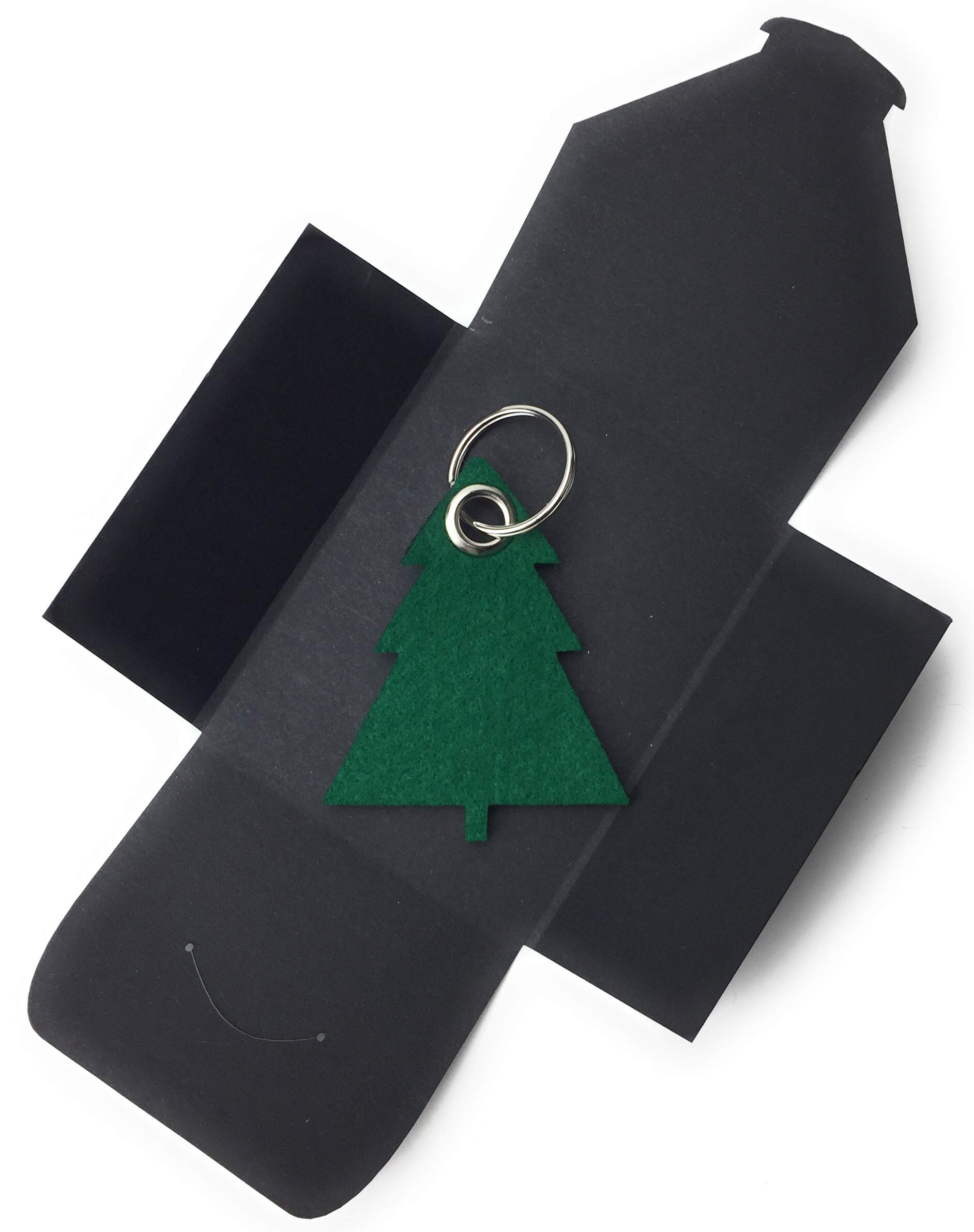 Schlüsselanhänger aus Filz - Tannenbaum/Weihnachtsbaum - dunkel-grün/Wald-grün - als besonderes Geschenk mit Öse und Schlüsselring - Made-in-Germany Schlüsselanhänger aus Filz - Tannenbaum/Weihnachtsbaum - dunkel-grün/Wald-grün - als besonderes Geschenk mit Öse und Schlüsselring - Made-in-Germany von filzschneider
