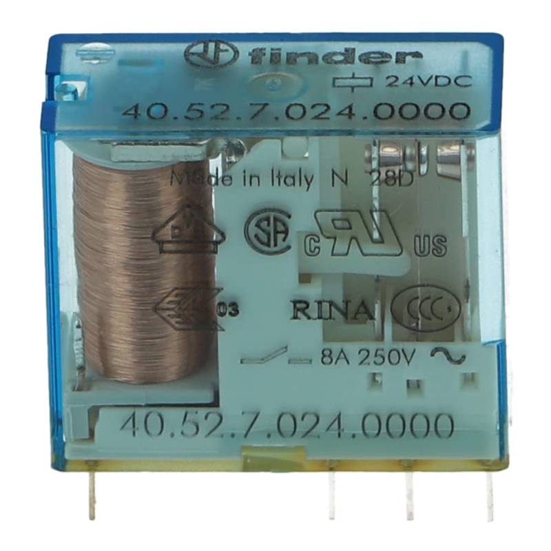 4052-7024 | 40.52.7.024.0000 | FINDER PLUG IN RELAY 8A 24VDC von finder