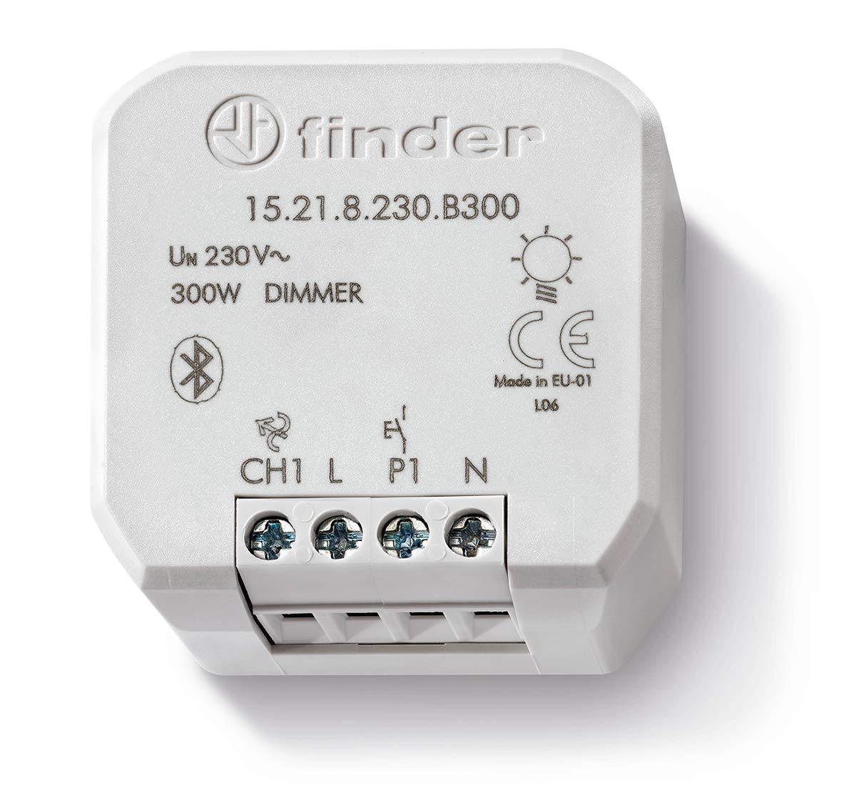 Finder YESLY Type 15218230B300 Bluetooth Elektronischer Dimmer mit Unterputzmontage 7 Funktionen wählbar Steuerung per App Finder YESLY Type 15218230B300 Bluetooth Elektronischer Dimmer mit Unterputzmontage 7 Funktionen wählbar Steuerung per App von finder