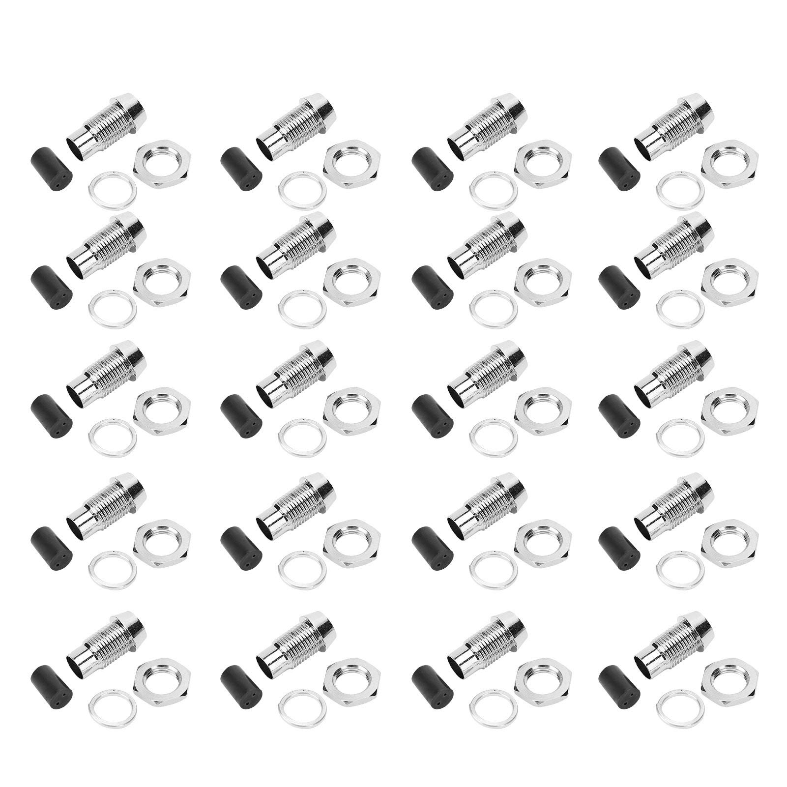 FLEXMAN 20 Stück LED Halter, LED Halterung, 5 mm Innendurchmesser, Messing Leuchtdiode, Konkave Metallbasis für LED Leuchten Halterung FLEXMAN 20 Stück LED Halter, LED Halterung, 5 mm Innendurchmesser, Messing Leuchtdiode, Konkave Metallbasis für LED Leuchten Halterung von flexman