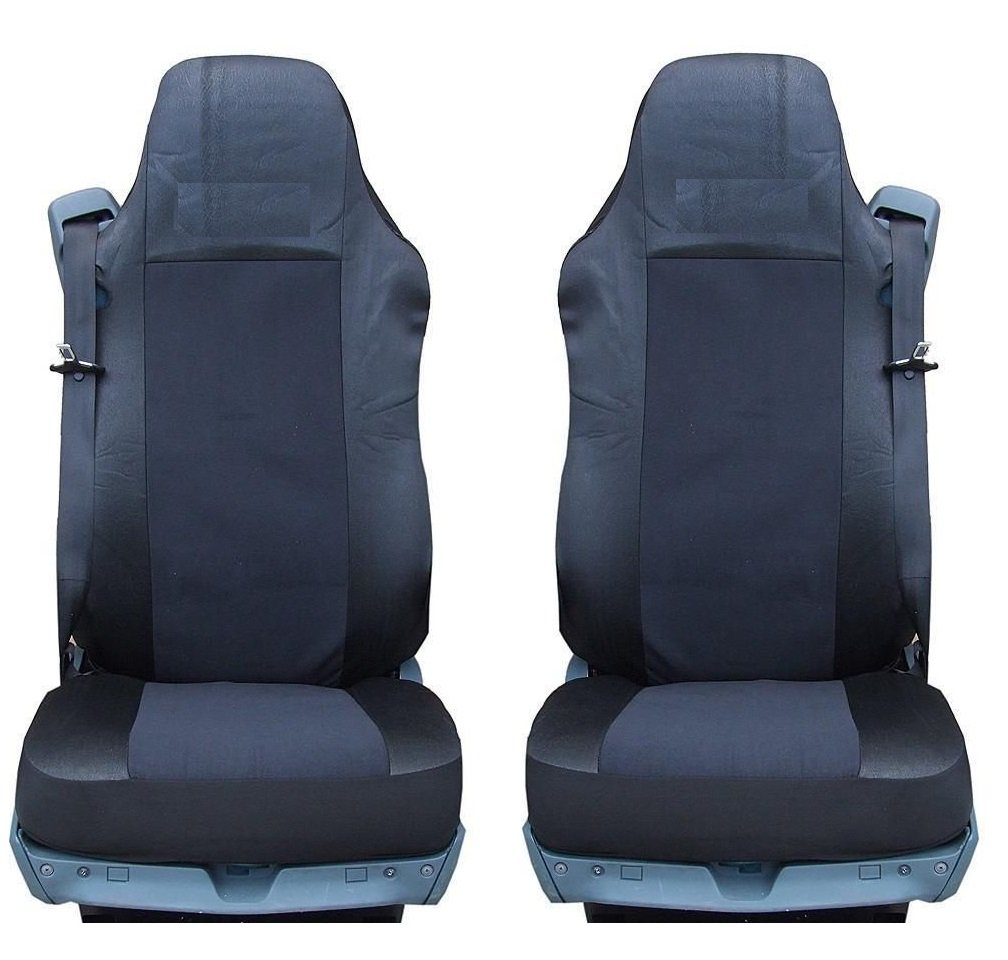 flexzon 2 x Sitzbezüge, schwarz, Set passgenau für MAN LKW TGA TGL TGX TGS flexzon 2 x Sitzbezüge, schwarz, Set passgenau für MAN LKW TGA TGL TGX TGS von flexzon