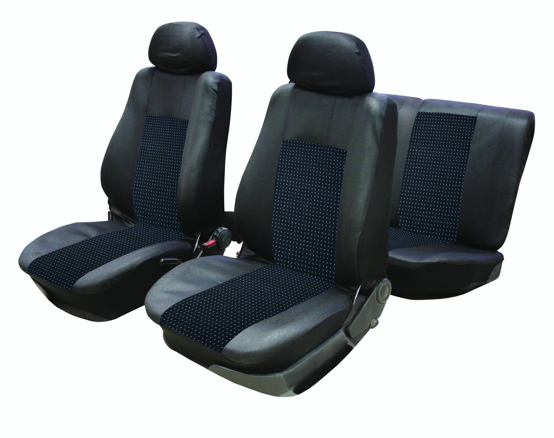 flexzon Dream schwarz Auto Sitzbezüge Set Protektoren Schwarz von flexzon