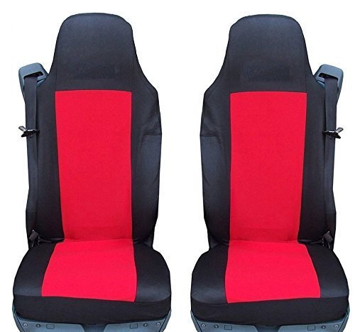 Qualität Rot Tailored Sitzbezüge Set für DAF XF105 XF 105 CF LF New von flexzon