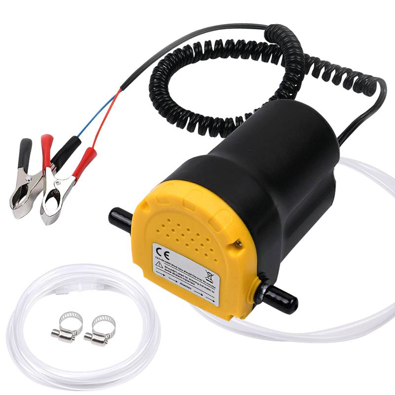 flintronic Ölabsaugpumpe, 12V 60W Absaugpumpe, Ölpumpenextraktor, Dieselpumpe Kraftstoffpumpen, Ölabsaugpumpe Elektrisch, Diesel Absaugpumpe, Ölwechselpumpe für Auto & Motorrad, Boot, LKW, Wohnmobil von flintronic