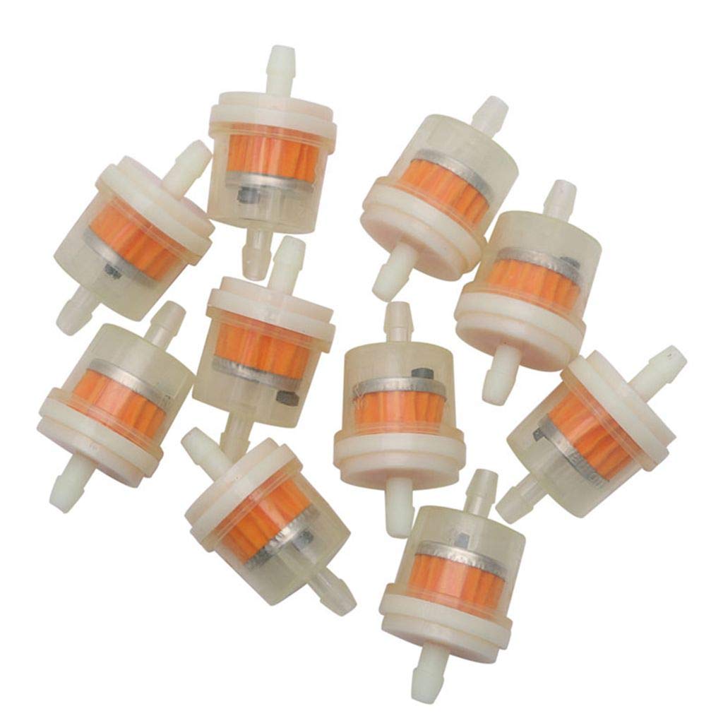 FlowerPEI Universal-Motorrad- / Benzinfilter, transparent, Kraftstofffilter, Scooter, Inline-Gas- / Kraftstofffilterelement für 4 x 25 Zoll / 4 mm Schläuche FlowerPEI Universal-Motorrad- / Benzinfilter, transparent, Kraftstofffilter, Scooter, Inline-Gas- / Kraftstofffilterelement für 4 x 25 Zoll / 4 mm Schläuche von flowerPEI