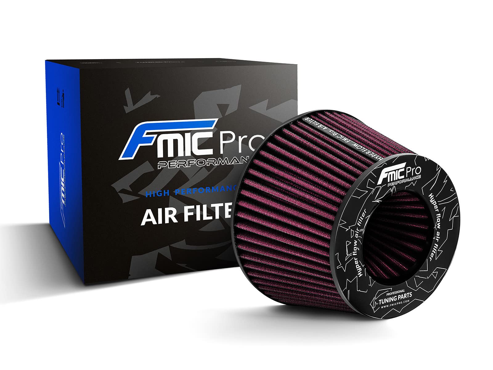 FMIC.Pro Performance Universal Sport Luftfilter Länge 100mm Durchmesser 102mm von fmic.eu PERFORMANCE