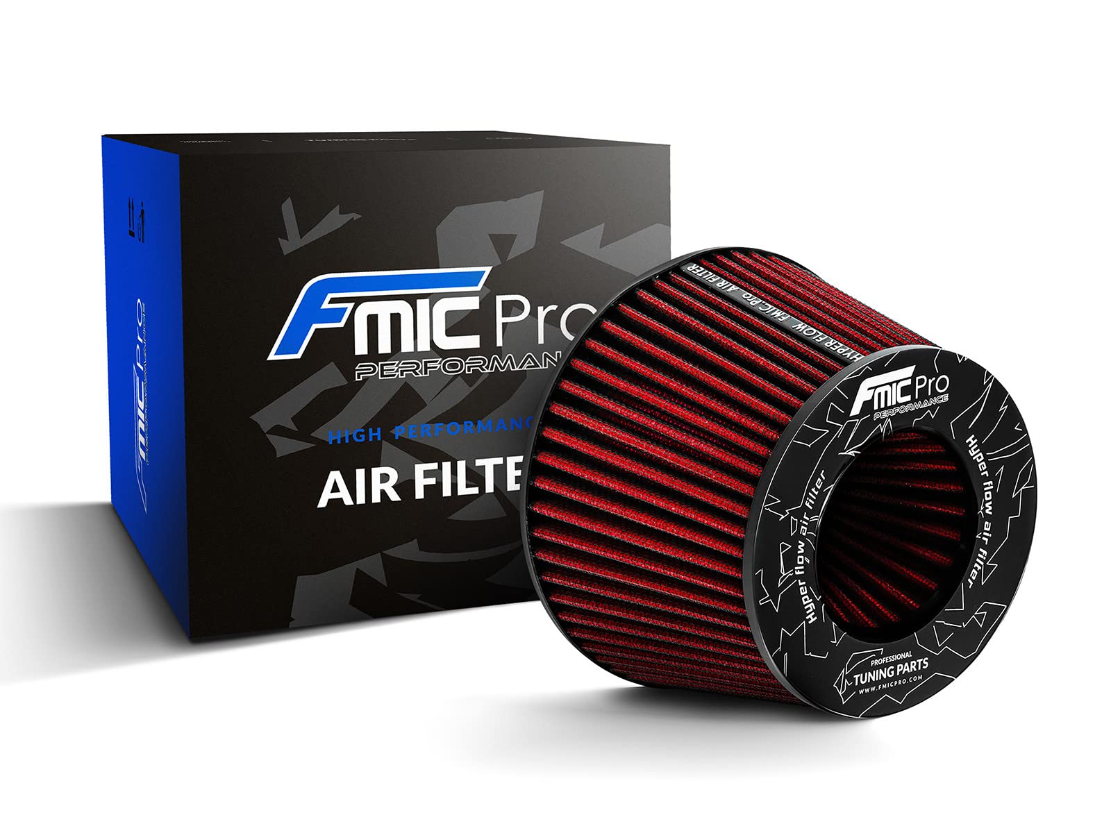 FMIC.Pro Performance Universal Sport Luftfilter Länge 100mm Durchmesser 76mm von fmic.eu PERFORMANCE