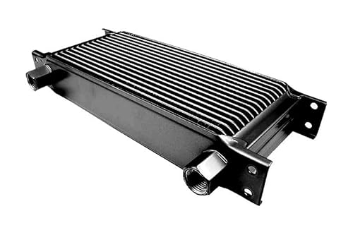 Ölkühler 16 Reihen Universal Zusatz Öl Kühlung Feminines schwarz von FMIC.EU PERFORMANCE