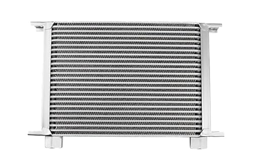 Ölkühler 25 Reihen Universal Zusatz Öl Kühlung Feminines silber von FMIC.EU PERFORMANCE