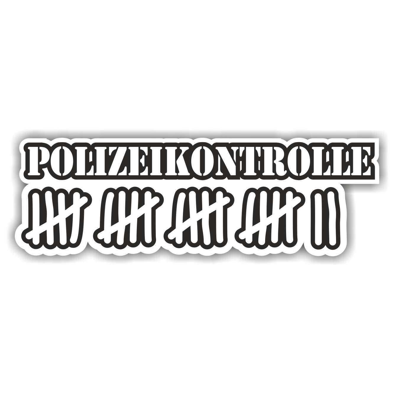 1x Polizeikontrolle 16 x 5 cm Aufkleber Tuning 149 Shocker Auto JDM OEM Dub Decal Sticker Illest Dapper Oldschool Folie von folien-zentrum