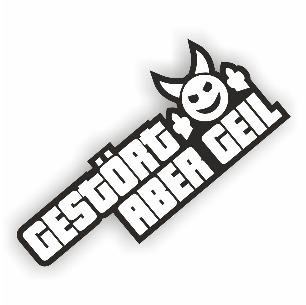 Folien-Zentrum - Gestört Aber Geil 13,5 x 6 cm - Hochwertiger Aufkleber für Auto Tuning - OEM & JDM Sticker - Lustige Autoaufkleber - Stickerbomb - Made in Germany 423 (1) Folien-Zentrum - Gestört Aber Geil 13,5 x 6 cm - Hochwertiger Aufkleber für Auto Tuning - OEM & JDM Sticker - Lustige Autoaufkleber - Stickerbomb - Made in Germany 423 (1) von folien-zentrum
