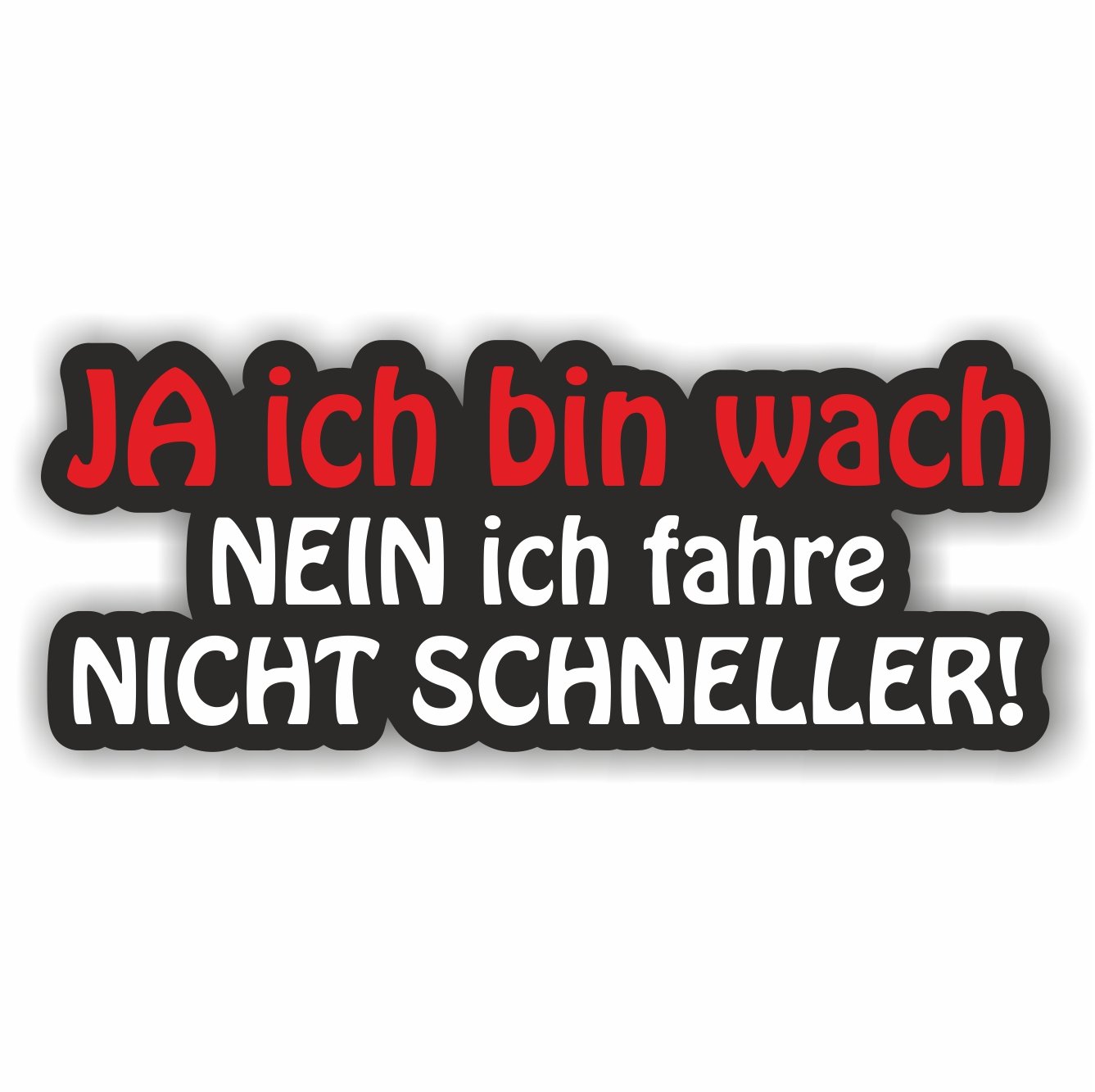 folien-zentrum - Ja Ich Bin Wach 12 x 5 cm - hochwertiger Aufkleber Auto Tuning - OEM & JDM Auto Sticker - Lustige Aufkleber für Auto - Stickerbomb - Autoaufkleber - Made in Germany (1) folien-zentrum - Ja Ich Bin Wach 12 x 5 cm - hochwertiger Aufkleber Auto Tuning - OEM & JDM Auto Sticker - Lustige Aufkleber für Auto - Stickerbomb - Autoaufkleber - Made in Germany (1) von folien-zentrum