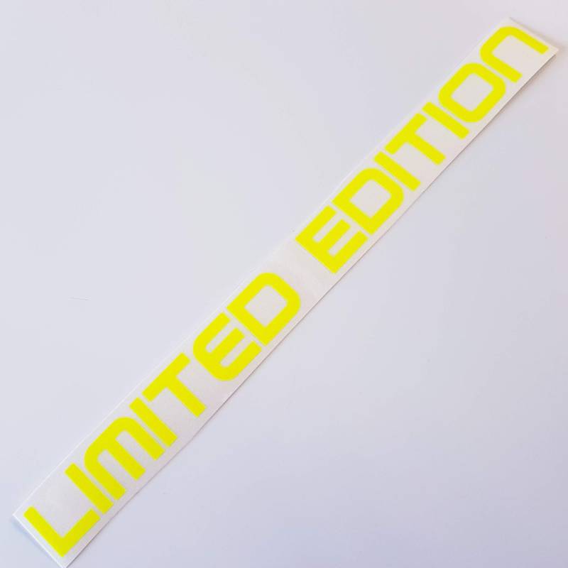 Folien-Zentrum - Limited Edition Neon Gelb 20x1,5 cm - hochwertiger Aufkleber Auto Tuning - OEM & JDM Auto Sticker - Lustige Aufkleber für Auto - Stickerbomb - Autoaufkleber - Made in Germany von folien-zentrum