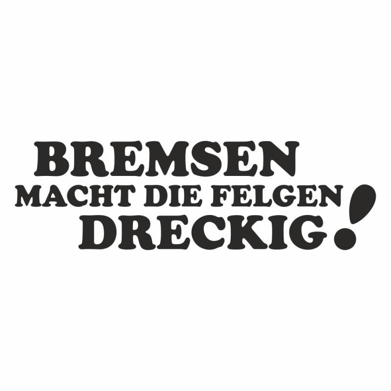 folien-zentrum Bremsen Macht die Felgen Dreckig Shocker Hand Auto Aufkleber JDM Tuning OEM Dub Decal Stickerbomb Bombing Fun w (Schwarz) von folien-zentrum