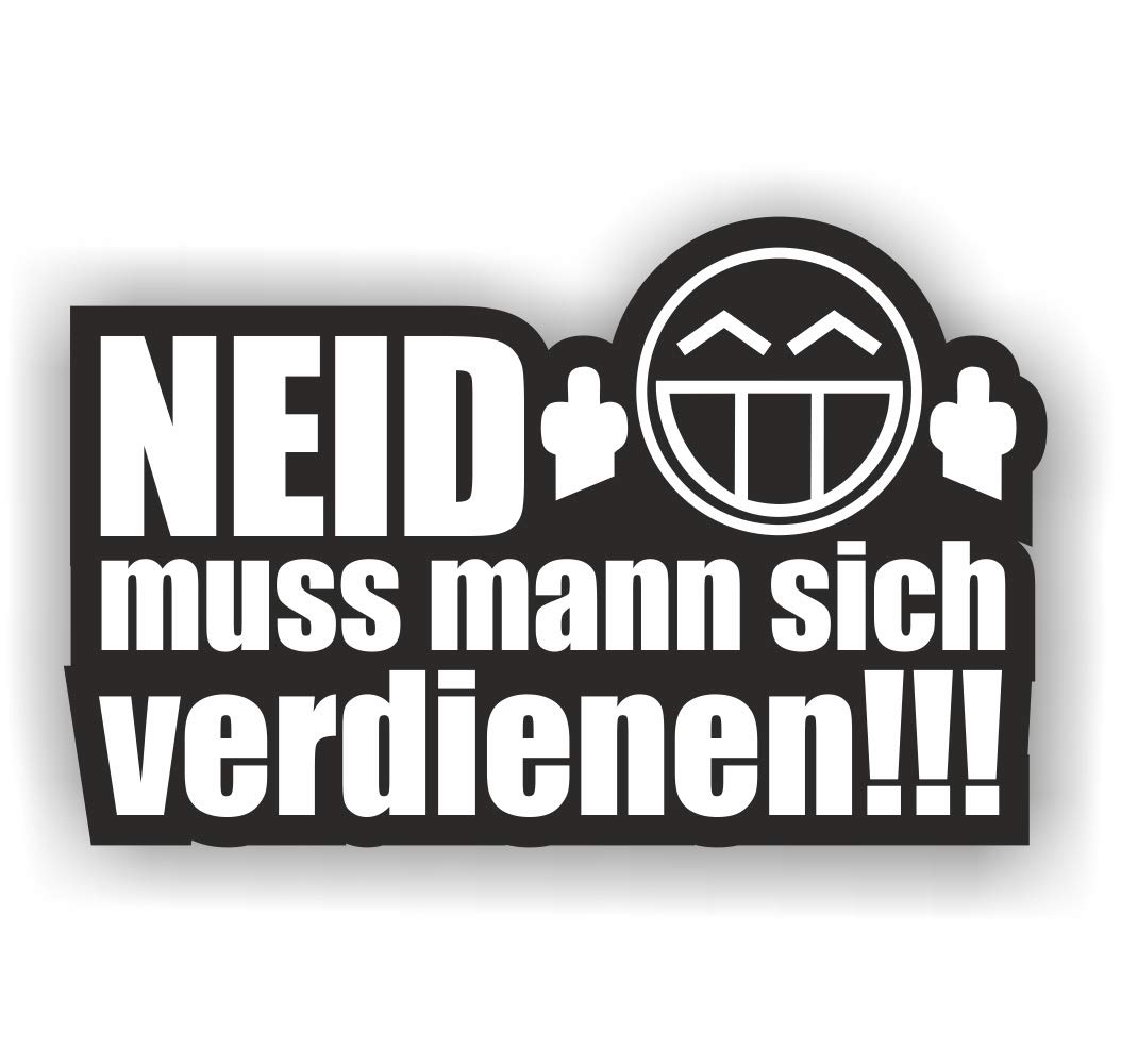 folien-zentrum - Neid muss Man Sich verdienen 12x7,5cm - hochwertiger Aufkleber Auto Tuning - OEM & JDM Autosticker - Lustige Sprüche für Auto - Car Sticker - Autoaufkleber - Stickerbomb Folie - 285 folien-zentrum - Neid muss Man Sich verdienen 12x7,5cm - hochwertiger Aufkleber Auto Tuning - OEM & JDM Autosticker - Lustige Sprüche für Auto - Car Sticker - Autoaufkleber - Stickerbomb Folie - 285 von folien-zentrum