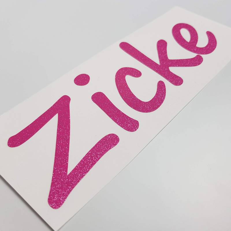 folien-zentrum Zicke Glitzer Metallic Pink Shocker Hand Auto Aufkleber JDM Tuning OEM Dub Decal Stickerbomb Bombing Sticker Illest Dapper Fun Oldschool von folien-zentrum