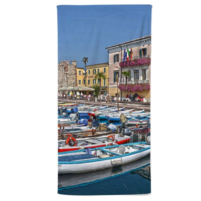 fotobar!style Handtuch 50 x 100 cm Bardolino - Gardasee-Impressionen von fotobar!style