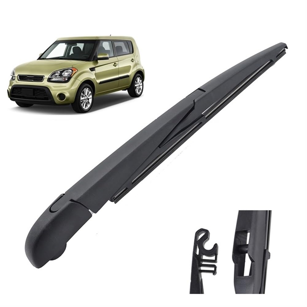 Scheibenwischer vorne und hinten Wischerblätter Set für Kia Soul MK1 2009–2013,Double-action ist oben ohne windschutz-kratzer Scheibenwischer vorne und hinten Wischerblätter Set für Kia Soul MK1 2009–2013,Double-action ist oben ohne windschutz-kratzer von fqlmauto