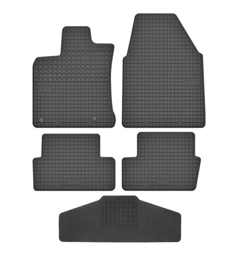 Fußmatten Vorne, Hinten + Tunnel Matte 5er Set für Nissan Qashqai 1 2006-2013 J10 Gummi Gummimatten von fussmattenheld