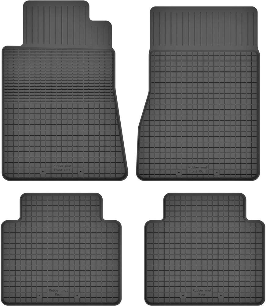 Fußmatten Vorne, Hinten 4er Set für Mercedes S-Klasse W140 C140 1991-1998 Gummi Gumimatten von fussmattenheld