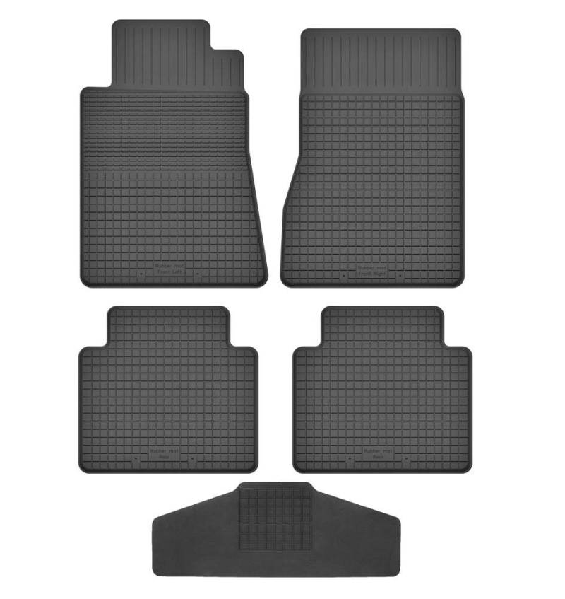 Fußmatten Vorne 2er Set für Mercedes E-Klasse w210 w211 w212 1996-2015 Gummi Gumimatten von fussmattenheld