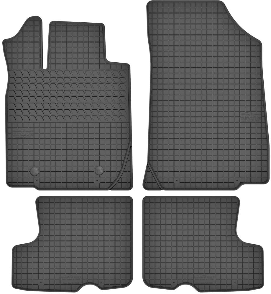 Fußmatten Vorne und Hinten 4er Set für Dacia Sandero 1 2008-2012 Gummi Gummimatten von fussmattenheld