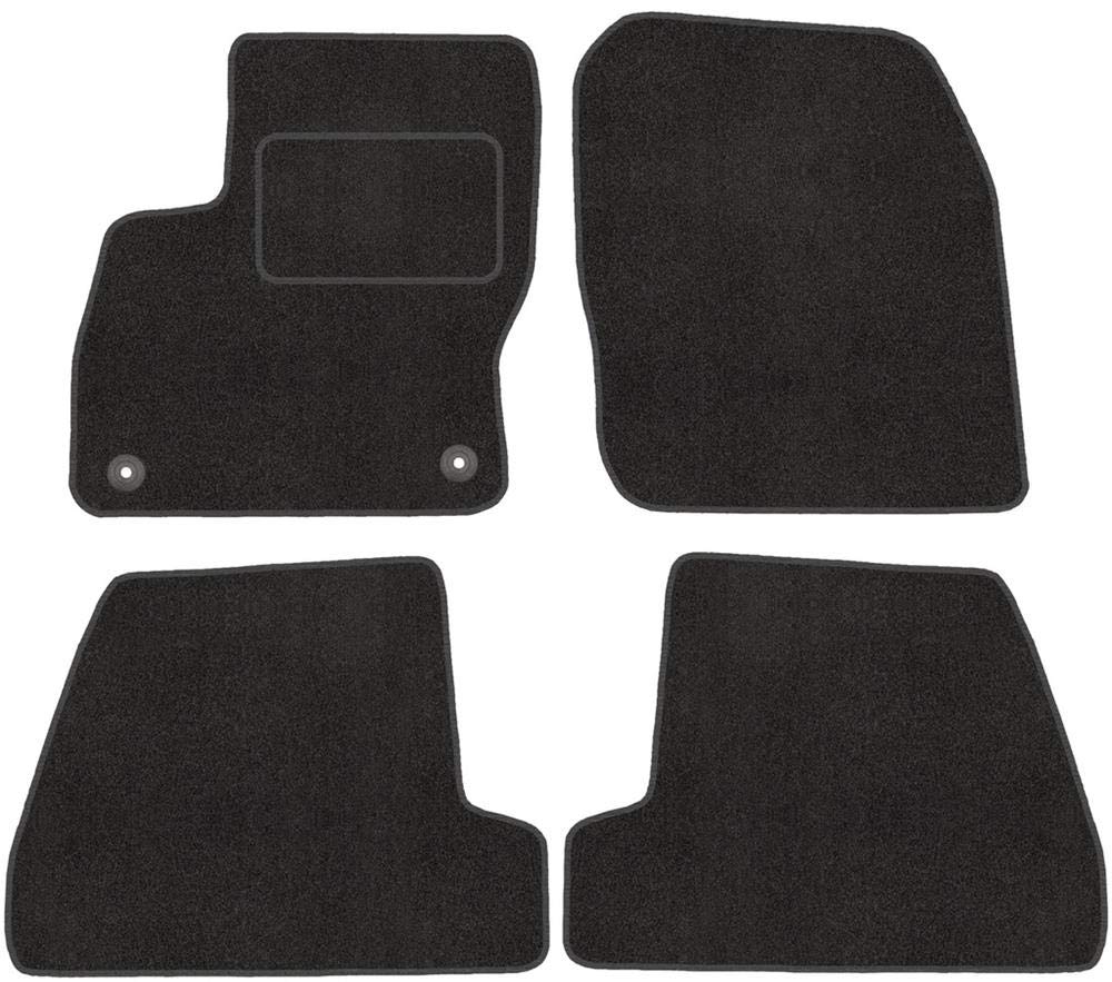 Fußmatten mit Clips 4er Set für Ford Focus 3 MK3 2011-2018 Velours Automatten von fussmattenheld