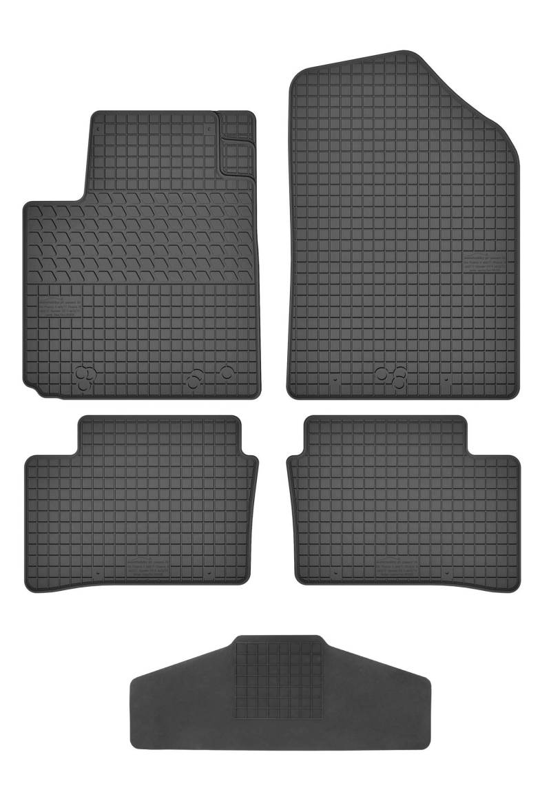Fußmatten Vorne und Hinten 4er Set für Hyundai i10 2 2013 – 2019 Gummi Gummimatten von fussmattenheld