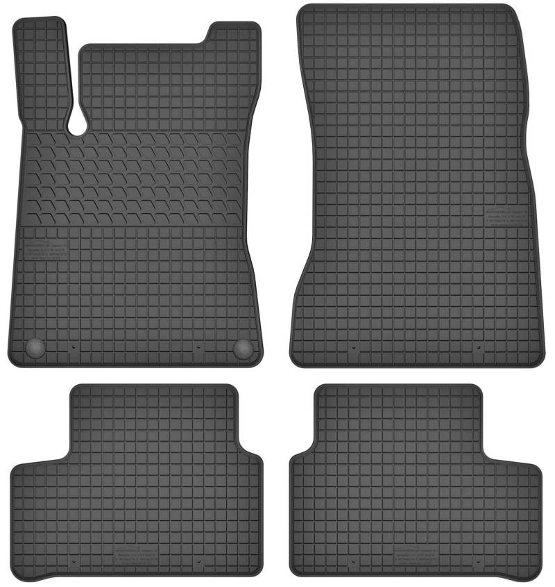 Fußmatten Vorne und Hinten 4er Set für Mercedes Benz CLA 118 seit 2019 AMG Gummi Gummimatten von fussmattenheld