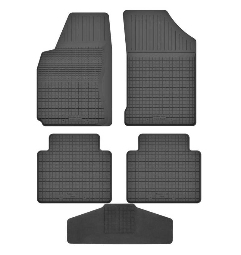 Fußmatten Vorne 2er Set für Nissan Note 1 E11 2005-2013 Gummi Gumimatten von fussmattenheld