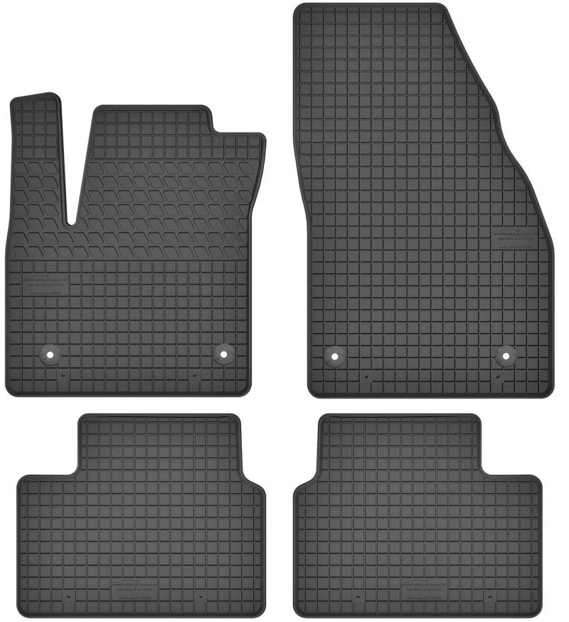 Fußmatten Vorne und Hinten 4er Set für OPEL MERIVA B 2010-2017 Gummi Gummimatten von fussmattenheld