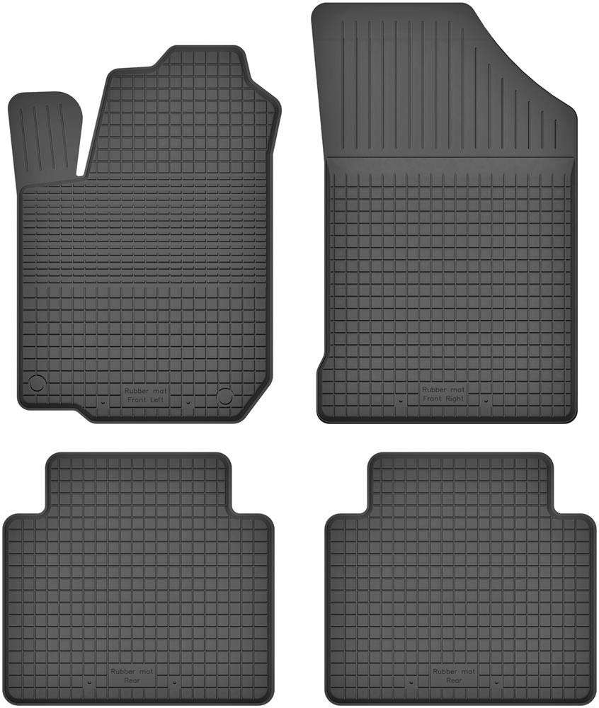 Fußmatten Vorne, Hinten 4er Set für Renault Koleos 1 2007-2015 Gummi Gumimatten von fussmattenheld