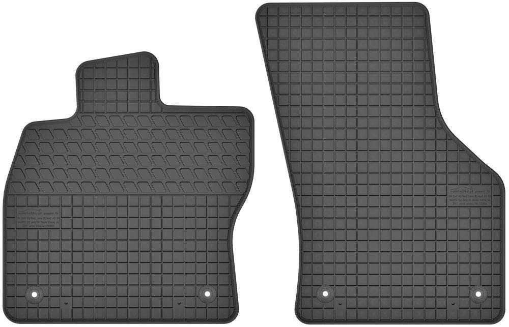 Fußmatten vorne 2er Set für VW Golf 7 ab 2012 Gummi Gummimatten von fussmattenheld