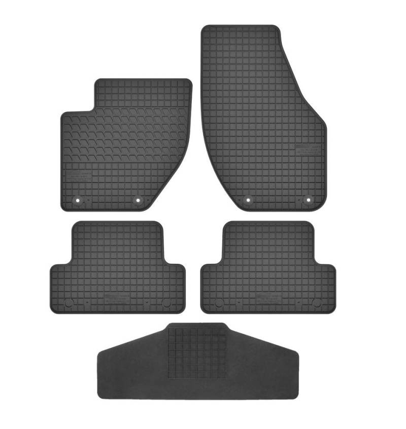 Fußmatten Vorne und Hinten 4er Set für Volvo V40 / V40 Cross Country 2012-2019 Gummi Gummimatten von fussmattenheld