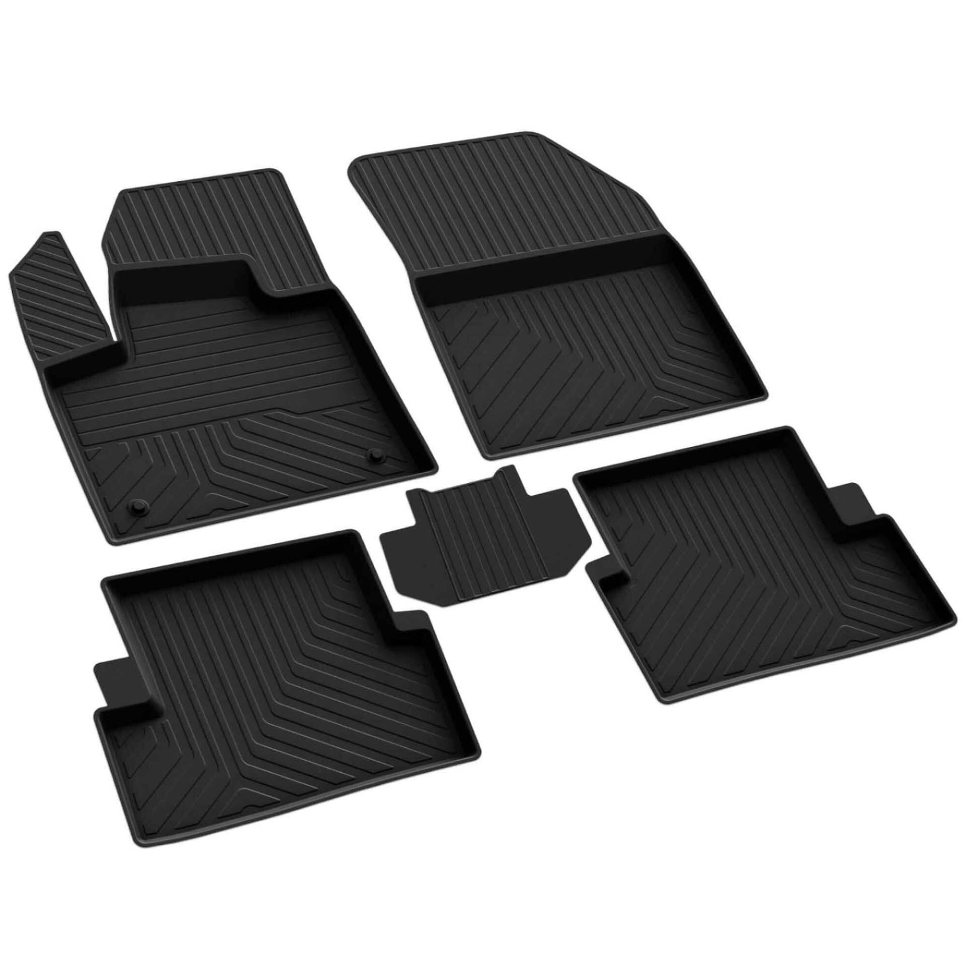 fussmattenprofi.com Gummimatten Set für Citroen NEMO Baujahr 2008-2015 Perfekt 4D Premium passgenaue Auto Fussmatten | Extra Hoher Rand | Anti-Rutsch Fußmatten Set von fussmattenprofi.com