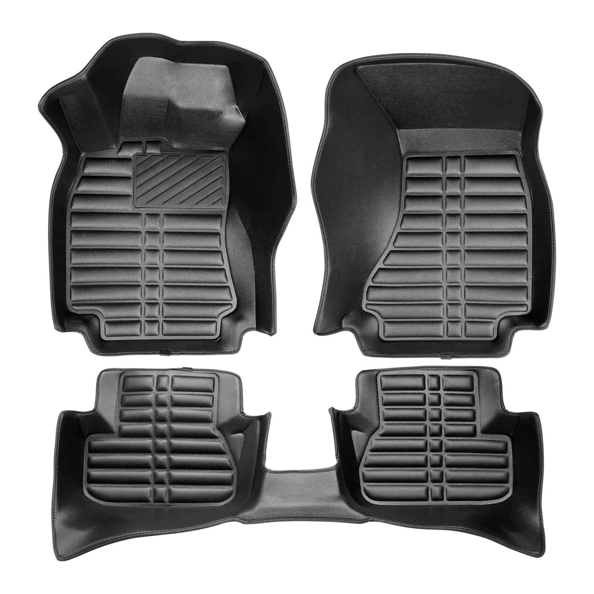fussmattenprofi.com 5D Premium Leder Fußmatten für Audi A4 (B9) Baujahr ab 2015 | 100% Passgenau Geruchlos Allwetter TPE Fussmatten Auto Set von fussmattenprofi.com