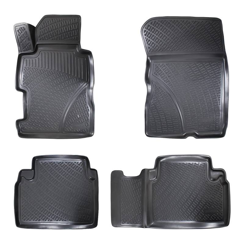 fussmattenprofi.com 3D Auto Gummimatten Set für Honda Civic (Fd6) Baujahr 2007-2012 | Hoher Rand 5cm Allwetter Geruchlos rutschfest Gummifußmatten Fussmatten von fussmattenprofi.com