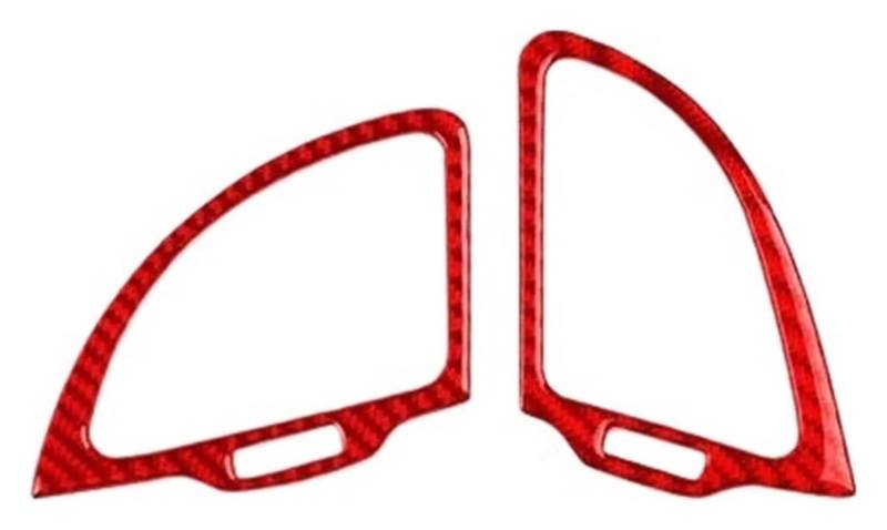 Auto Innenraum Für Kia Für Stinger 2019–2023 Echtkohlefaser Armaturenbrett Beidseitig Luftauslass Zierabdeckung Auto Innenraum Aufkleber(Red,RHD) von gangxiao