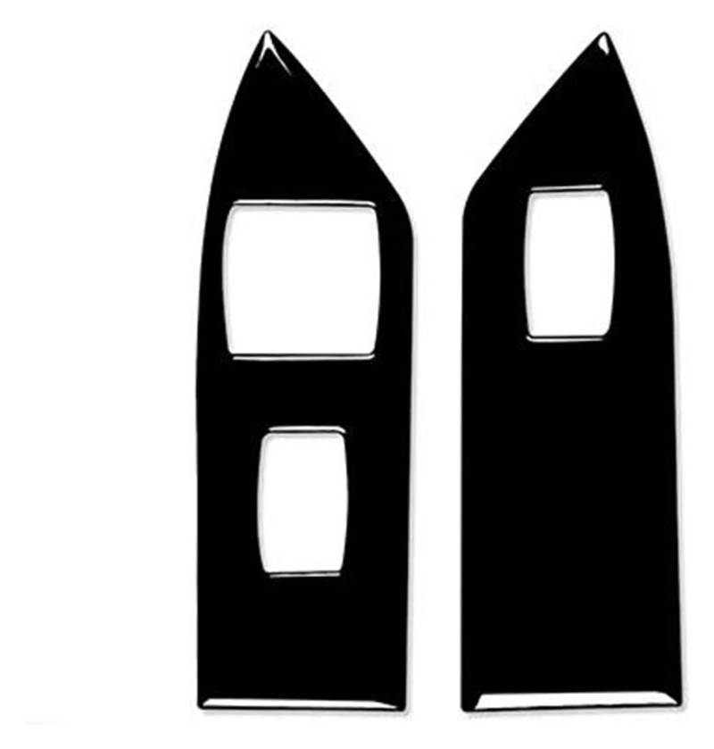 Auto Innenraum Für Mustang GT 2005 2006 2007 2008 2009 Kohlefaser Auto Innentür Fensterheber Bedienfeld Verkleidungsaufkleber(Bright Black) von gangxiao