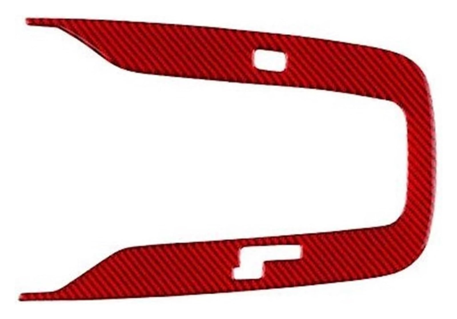 Auto Innenraum Für T&oyota Für Corolla 2019-2024 RHD LHD Echter Weicher Carbonfaser Mittelkonsolen Schalthebel Zubehöraufkleber(Carbon Fiber Red,RHD) von gangxiao